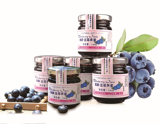 【￥16元/120g/瓶】天然成蓝莓纯果果酱